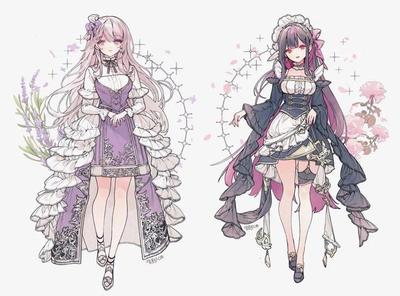 萌力全開！動漫少女華麗禮服服飾設計素材分享與應用指南